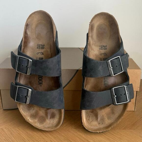 Birkenstock Arizona ‘Slate Grey’ Unisex Slides- SZ Men 5- Women 7 main image 6